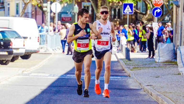 Verkeersbegeleiding bij een marathon